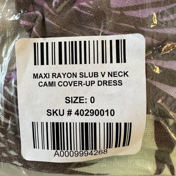 NWT Torrid Midi Rayon Slub V Neck Cami Beach Dress - Sz. 0/L/12 - Picture 11 of 12